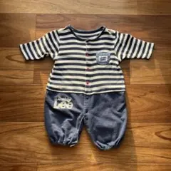 【50-70cm】Buddy Lee リー ボーダー ロンパース 綿100%