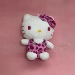 ハローキティ ヒョウ柄 マスコット ぬいぐるみ