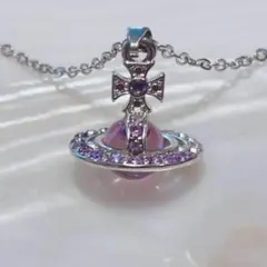 美品】 Vivienne Westwood ネックレス ライト紫Mサイズ - メルカリ