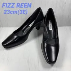 美品　FIZZ REEN 7000 パンプス スクエアトゥ ブラック 23 3Eのサムネイル