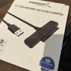 SABRENT SSDへのUSB変換アダプタ/2.5インチSSD/SATA
