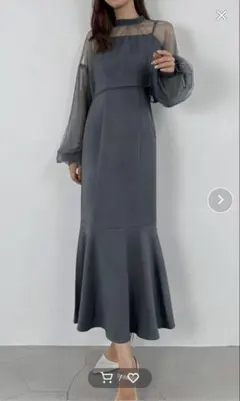 JUNOAH チュールボレロ＋フレアキャミワンピースセット Mサイズ