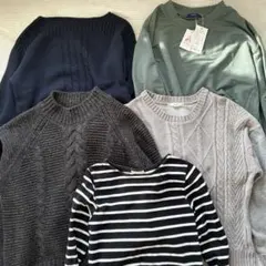 【L】トップス5点まとめ売り ニット ニコアンド coen