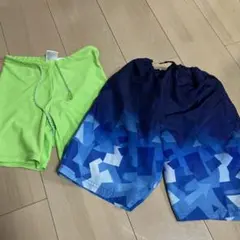 二枚　セット　130 水着　スイムウェア　男の子　120 ズボン　海水パンツ