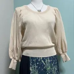 【大人の透け感コーデ】MAJESTIC LEGON☆バックオープンシアーニット