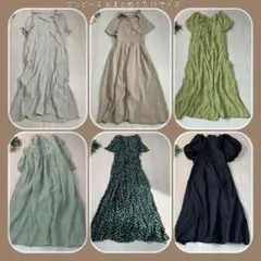 コメ欄6点セット♢【ロングワンピおまとめ】ナチュラル デイリー コーデM1386