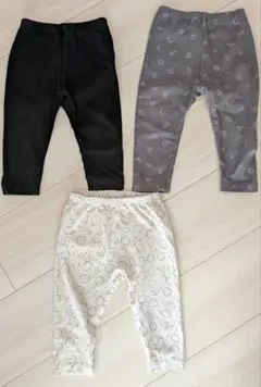 UNIQLO レギンスパンツ 80cm 3点セット 保育園着 まとめ売り 男の子