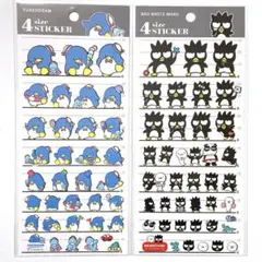 新品 4サイズステッカー ばつ丸 タキシードサム 2点セット