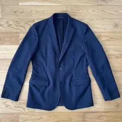 無印良品　ストレッチジャージージャケット　ネイビー　S