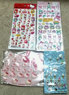 サンリオ～ハローキティ シールレア♡ 4シートセット⭐️平成レトロ新品未使用★