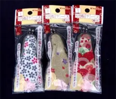 3個set★印鑑ケース★大きなはんこも入る★がま口タイプ★和柄★縦入新品