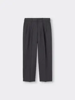 GU ツータックバギースラックス(ストライプ) DARK GLAY Lサイズ