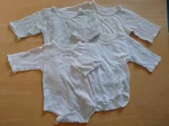 ベビー肌着 4点セット 長袖 コットン