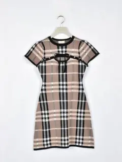 An MILLE ビッグチェックニットワンピース