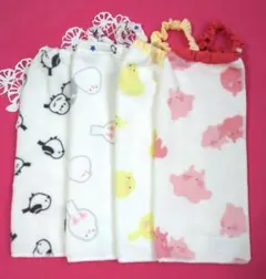 ハンドメイドタオルエプロン1重 4枚セットまとめ売り。