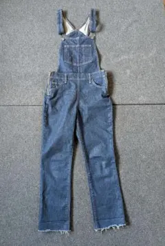 【良品】リーバイス Levis デニムオーバーオール ストレッチ W26 濃紺