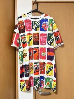 総柄 大きいTシャツ カラフル オーバーサイズ ダンス衣装 原宿 サブカル