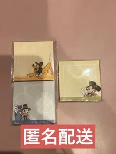 【匿名配送】ディズニーストア　メモ帳　韓国限定　ミッキー　ドナルド　プルート