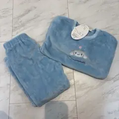 水色 シナモロール モコモコパジャマ 110サイズ