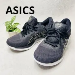 asics アシックス ランニングシューズ グライドライド 黒　金　28cm