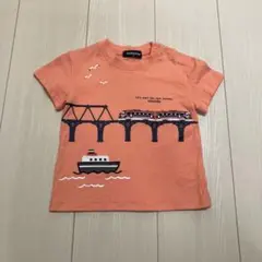 クレードスコープ☆電車と船の刺繍Tシャツ80のサムネイル