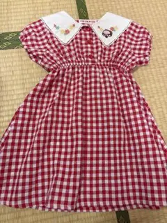 SWIMMER 赤白チェック ワンピース 100cm