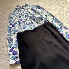 MADAM JOCONDE/マダム ジョコンダ　花柄　ドッキングワンピースのサムネイル