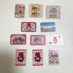 【平成レトロ】マイメロディ　シールパック　バラ　フレークシール　レア