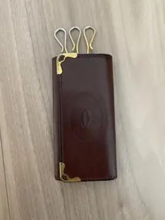 Cartier バーガンディ レザー キーケース 楽天市場】Cartier KEY CASEカルティエ 6連キーケース型押しカーフ