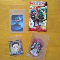 鬼滅の刃 ダイカットクリアステッカー 箔押し猗窩座 　シークレット　ウエハース