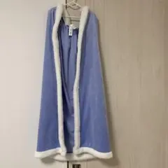 ZARA フード付きマント 薄い青色