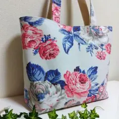 ハンドメイド　キャスキッドソン　肩掛けトートバッグ　大きめL