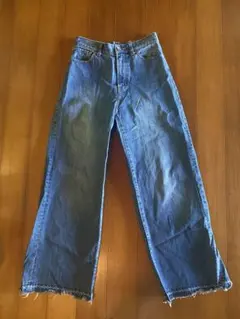 JEANASIS カットオフハイウエストワイドパンツ