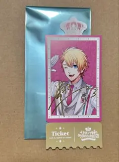 うたプリ　来栖翔　WONDERLAND特典 チケット風カード 箔押し #2
