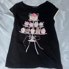 MILK カップケーキデザイン Tシャツ 半袖のサムネイル