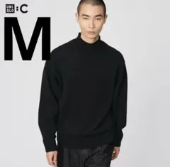 UNIQLO C ユニクロ ローゲージハイネックセーター M ブラック
