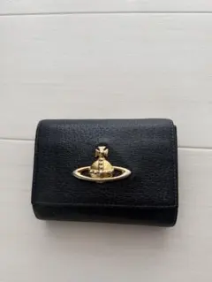 ヴィヴィアン三つ折り財布 ブラック