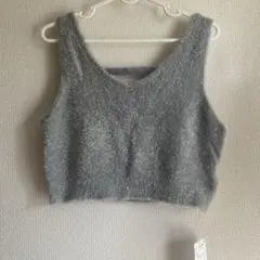 ラメ フェザー ヤーンキャミ