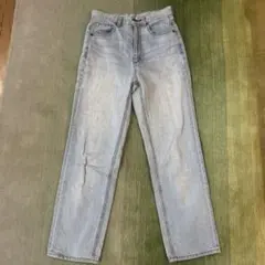 GU ストレートデニム ジーパン ライトブルー レディース Sサイズ