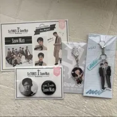 snowman 目黒蓮 缶バッチ　ステッカー　アクスタ　スノチルアクキー