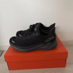 25.5センチ 2Eワイズ HOKA CLIFTON 10 オールブラック - メルカリ