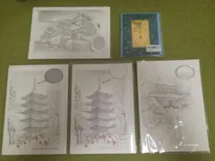 未使用:クリスマスカード5点セット