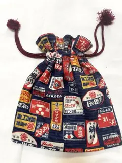 和柄巾着　ポーチ