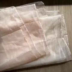 ベリーダンス　シフォンベール　薄手オーガンジー生地 ペールピンク