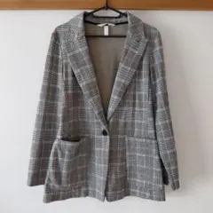 テーラードジャケット チェック