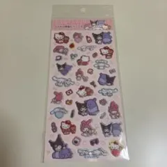 正規品　サンリオキャラクターズ　ラメ入り樹脂もりシール