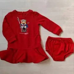 ラルフローレン　ワンピースとオーバーパンツ　80