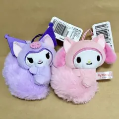 サンリオキャラクターズ 平成ふわふわ尻尾マスコット クロミ マイメロディ セット