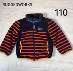 新品　ラゲッドワークス　ボアジャケット　110 男の子　アウター　オレンジ