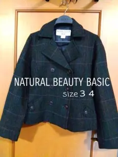 NATURAL BEAUTY BASIC ダブルショートジャケット Ｓsize